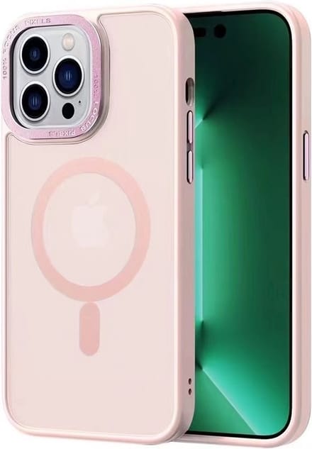 Multimedia & Accessoires Magsafe TPU Back Cover Case Hoesje geschikt voor Apple iPhone 15 Pro – Roze – Zachte Plastic - Siliconen – Harde Plastic – Soft Case – Flexibel