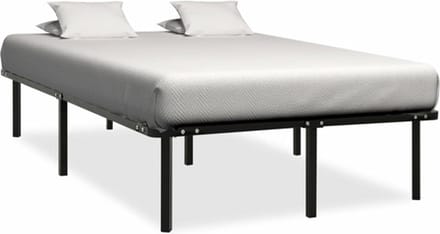 vidaXL - Bedframe - metaal - zwart - 200x200 - cm
