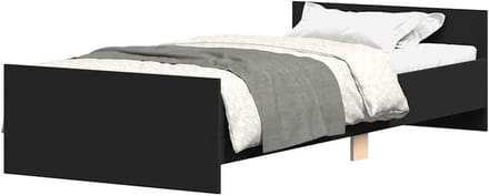 Bedframe - Eenpersoonsbed - Goede nachtrust - Met opbergruimte - 75x190 cm - Zwart