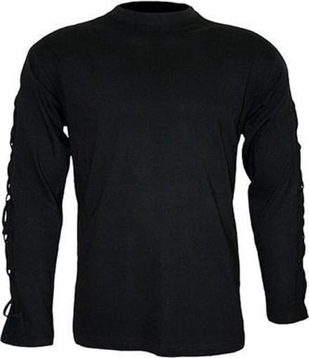 Spiral Longsleeve top -M- GOTHIC ROCK Zwart