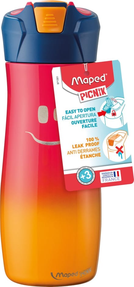 Maped Picnik Kids collection Waterbottle Stainless steel. 19.6 oz/ 580 ml
