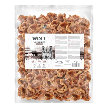 5kg Wolf of Wilderness varkensoorschelpen "Vast Pasture" hondensnacks