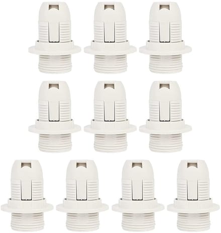 Allecto - E14 Lampenhouder - 10 Stuks - Duurzaam en Compatibel - Wit - Geschikt voor E14 Gloeilampen - Hoge kwaliteit - E14 lampen