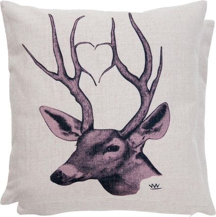 Clayre & Eef Kussenhoes 45x45 cm Hert