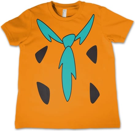 The Flintstones Kinder Tshirt -S- The Flintstones Costume Oranje