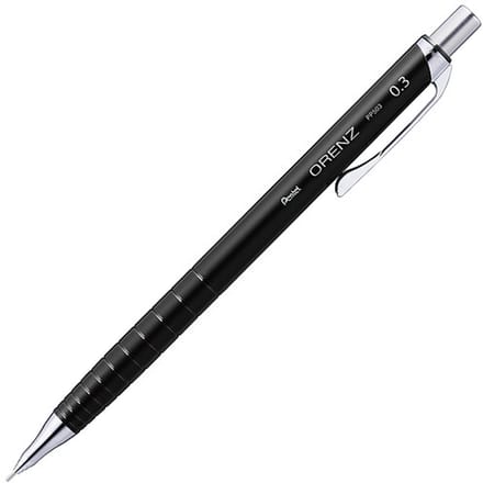 Pentel Orenz Vulpotlood - 0,3mm - Kleur Houder: Zwart