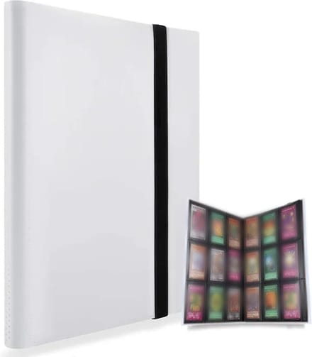 Verzamelmap - Map voor 360 Kaarten - 20 Pagina’s - 9 Pocket - A4 Formaat - Premium Kwaliteit - Box - Wit