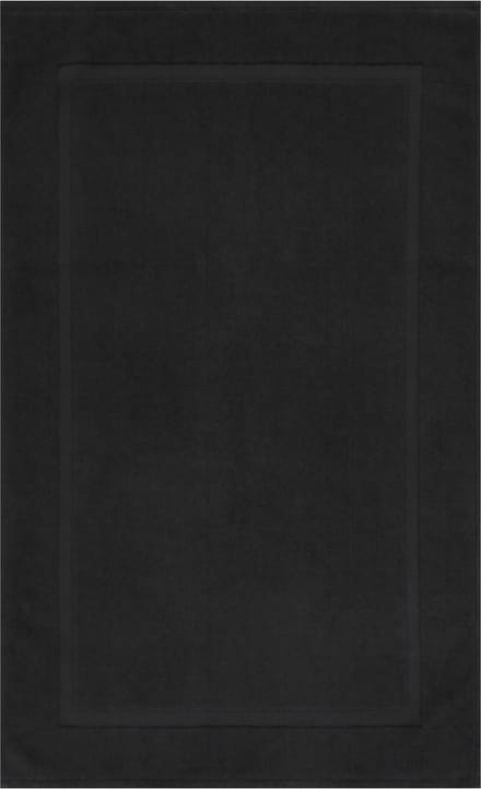 Luxe katoenen badmat - 1200 GSM - 60 x 100 cm - Zwart