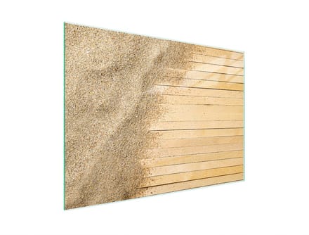 TMK ArtDeko Serie - Glazen Snijplank - 30x22 cm - Zand