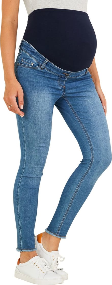 Vertbaudet Slim fit zwangerschapsbroek met scheuren 7/8