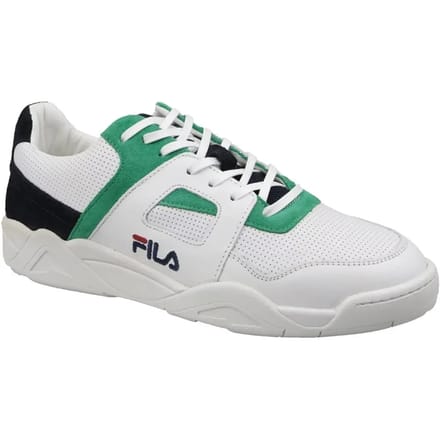 FILA Cedar CB Low Wit/Donkerblauw/Groen Heren Sneakers Wit Divers | Kleur Wit Divers| Maat 41