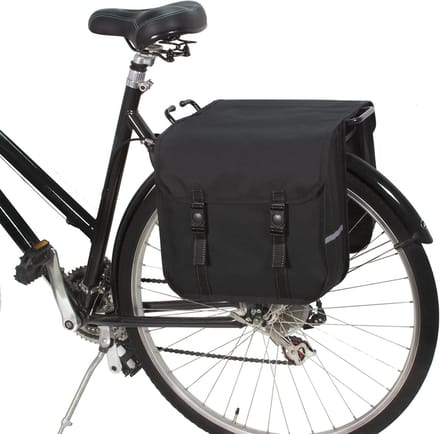 Candala Classic - Dubbele Fietstassen Voor Achterfietsdragers (Zwart)