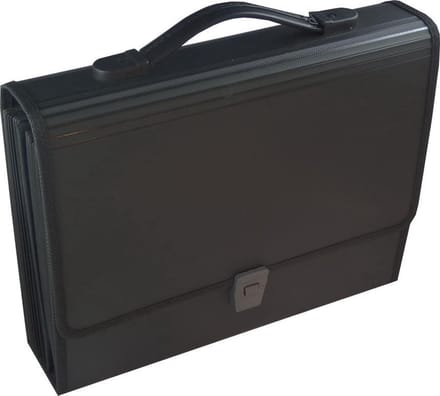 1x EXXO-HFP #42469 - Vakkenmap - 24 Tabs-26 Vakken - Draaggreep - Zwart