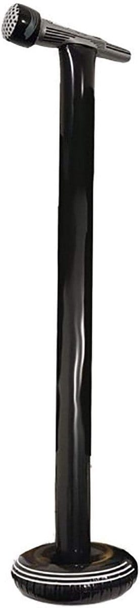 Opblaasbare Microfoon - Plastic Microfoon - Feestdecoratie - Met Standaard - 125cm - Niet gespecificeerd
