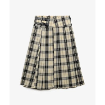 Vrouwen geruite plissérok Superdry
