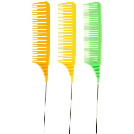 Ingrid – ensemble de peignes de coiffure, peigne à queue, peigne de teinture, outil de Salon de coupe, mise en évidence 3 multicolore