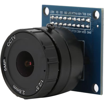 5MP OV7670 Cameramodule Verstelbare Macro CS Metalen Mount 2.8mm Focus voor DIY Ontwikkeling gray
