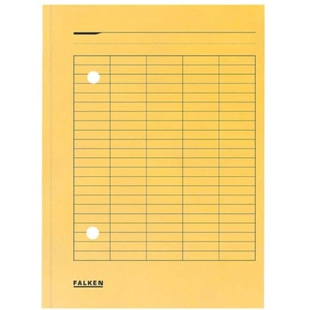 FALKEN documentenmap, A4, karton, geel