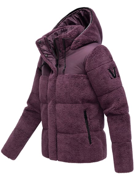 Marikoo dames teddy puffer jas met capuchon – model Kaguraa