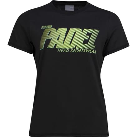 Head Dames/Dames Padel Bedrukt Sport T-shirt (Zwart)