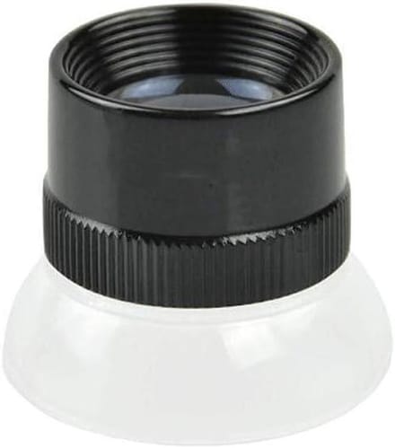 Desktop Vergrootglas - Oog Vergrootglas - Gedetailleerd Lezen - 15X Vergroting - 18 mm Lens - Zwart