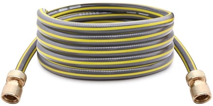 Dailygoods- Waterslang 2 meter - Flexibele Slang - Messing Connectoren - Lichtgewicht - Knikbestendig - Duurzaam - Tuinslang