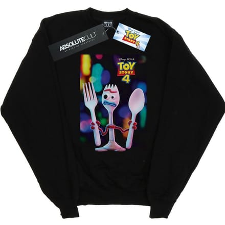 Disney Heren Toy Story 4 Forky Poster Sweatshirt (Zwart)