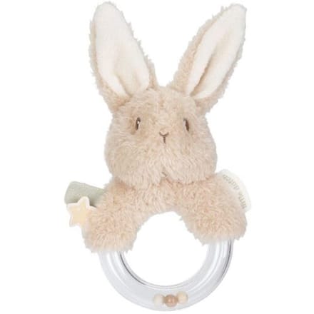 Little Dutch ringrammelaar Newborn Naturals Bunny Beigebrown unisex