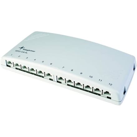 Telegärtner 100006999 Verdeler CAT 6A Grijs