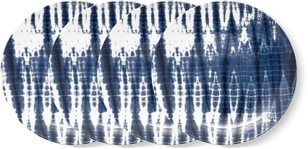 vtwonen Tie-Dye Borden - Ontbijtborden - Bord - Serviesset van 4 - 23cm