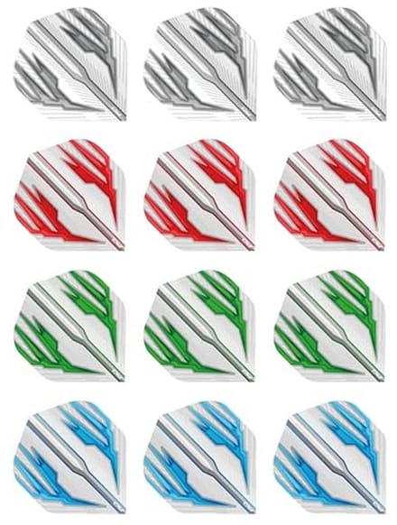Extra Dikke Standaard Dart Flights - Selection Pack met 12 Stuks