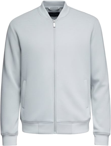 OMBRE Jas - Viscose - Rits - Effen Lichtgrijs M