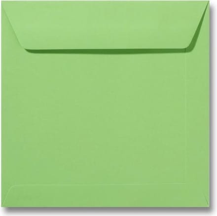 Envelop 22 x 22 Appelgroen, 100 stuks