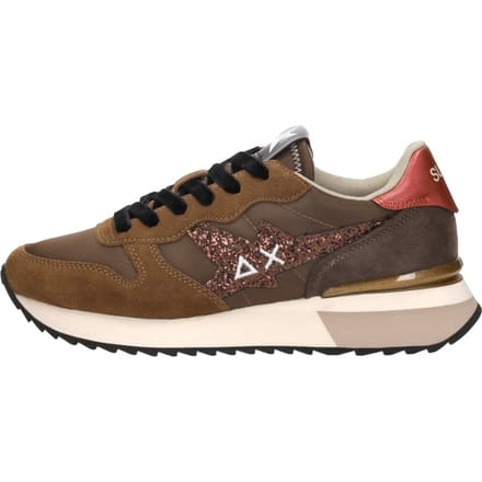 SUN68 Stargirl glitter logo - Dames - Bruin - Maat:41