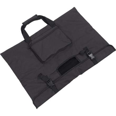 Reisdraagtas voor 27 inch LCD-schermen Display met gewatteerde voering Meerdere vakken Computerdisplay Beschermend black