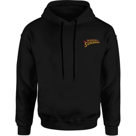 DC Superman Embroidered Unisex Hoodie - Black - M