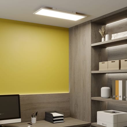 Lindby Luay LED paneel, 80 x 30 cm, wit, 3000-6000K