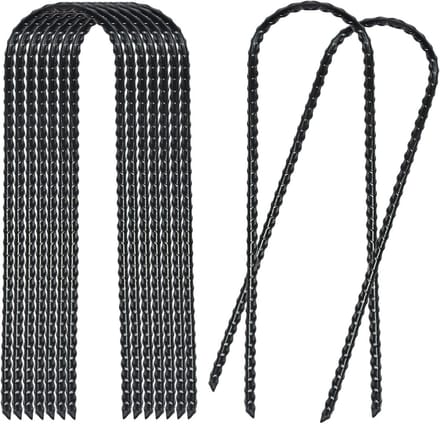 Stormvast Grondanker - Tuin Haringen - Trampoline Beveiligen - Extra Dik Staal - 25 cm Lengte - Zwart