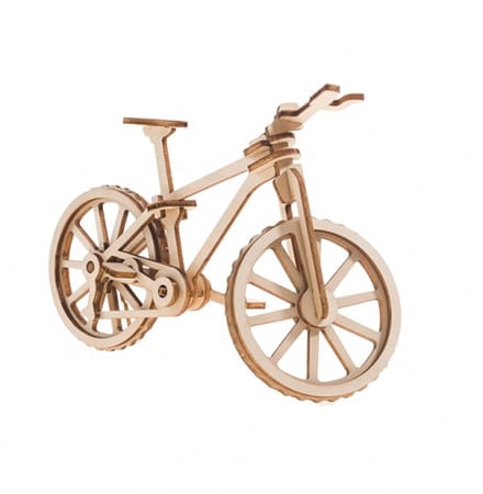 Bouwpakket 3D Puzzel Mountainbike Fiets Sportfiets- hout