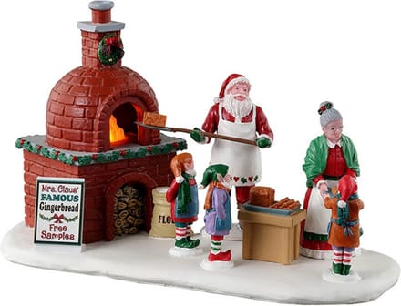 Lemax - 'Mrs. Claus' Gingerbread Bake' - Verlicht figuur - Exclusief adapter (werkt ook op batterijen)