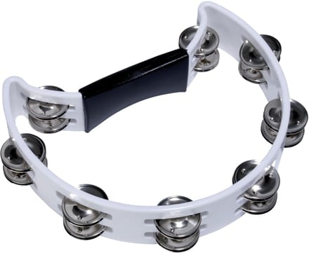 Fame Hand Tambourine wit - Tamboerijn