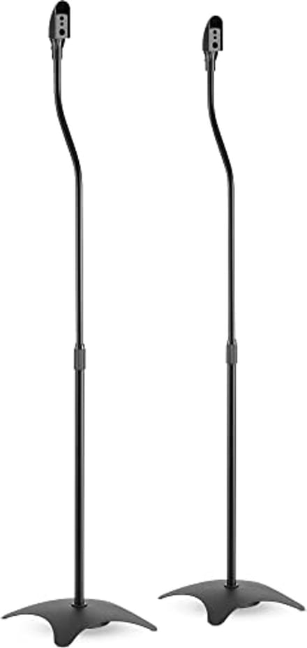 InLine 23126C Speaker Stand Telescope 68-110 cm, 2 Pieces, Black