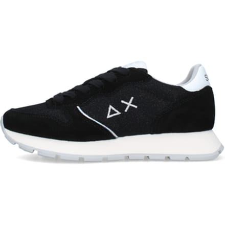 Sun 68 Dames Sneaker Ally Glitter Textile 11 Black | Zwart | Maat: 37