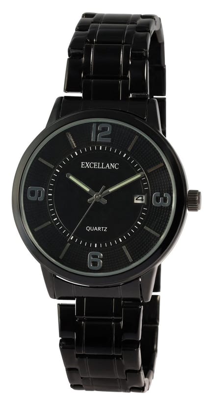 EXCELLANC Herenhorloge metaal Datumsweergave