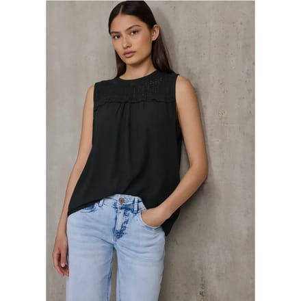 Top met mesh detail