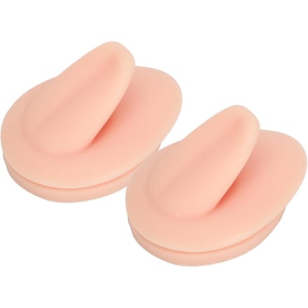2 STuks Zacht Siliconen Tongmodel Simulatie Flexibele Tong Display voor Oefenen Piercing Sieraden Display Lesgeven beige