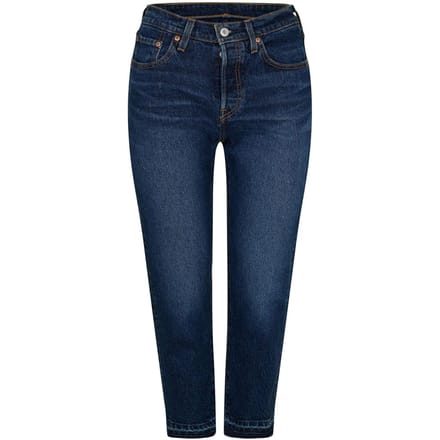 Levis Damesjeans 501 met rechte pijpen en enkellengte (Uit een droom)