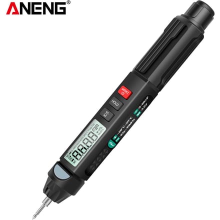 ANENG Stylo Multimètre 6000 Compteurs Multimètre Numérique Testeur de Compteur avec Écran LCD Rétroéclairé With phase sequence detection vert