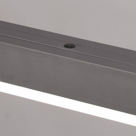 FISCHER & HONSEL LED hanglamp Vayana, grijs, lengte 189 cm, CCT-touchdimmer