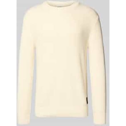 Relaxed fit gebreide pullover van katoenmix